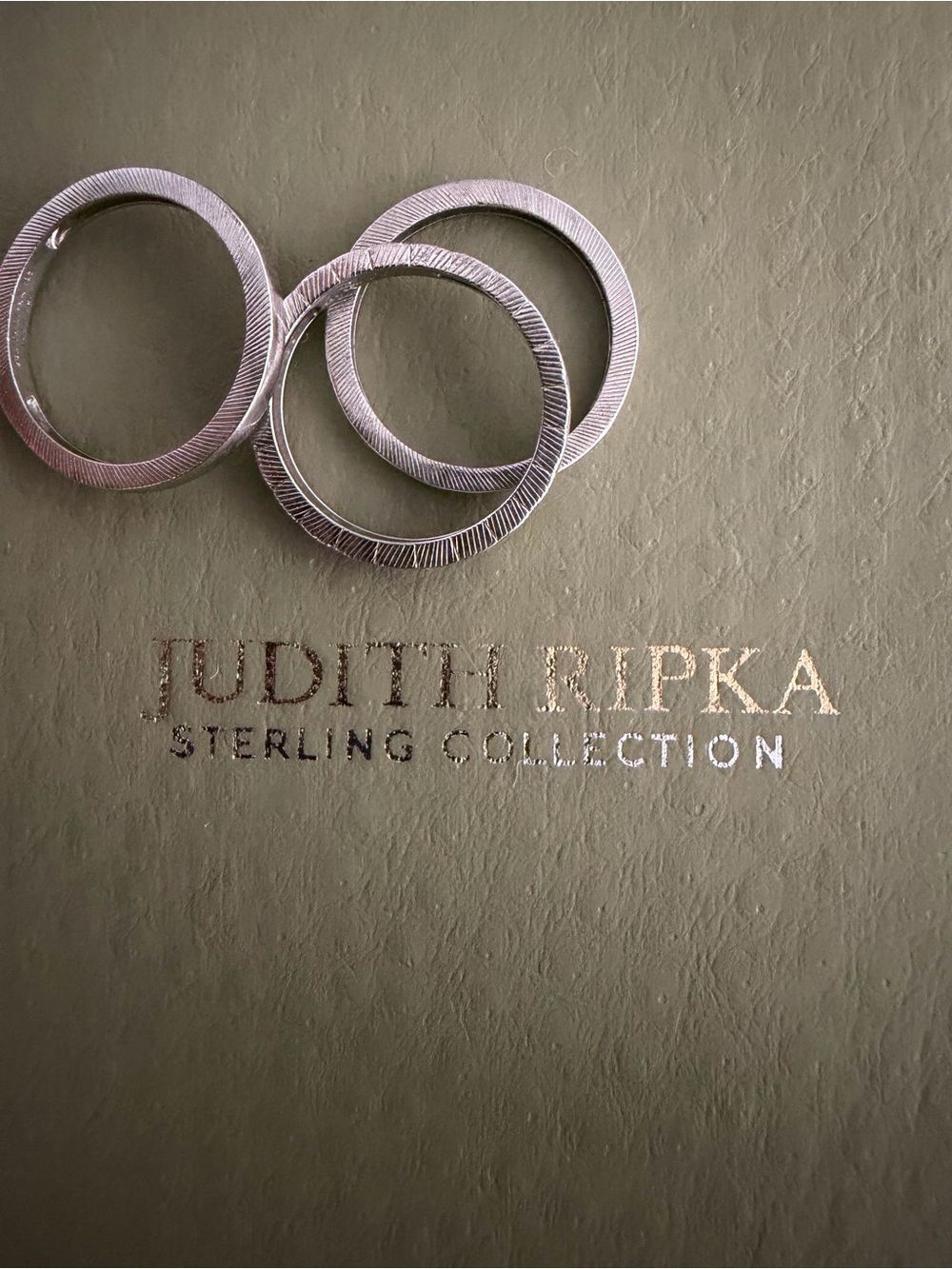 Judith Ripka Sterling Silver Stackable Ring Set - Picture 3 of 7